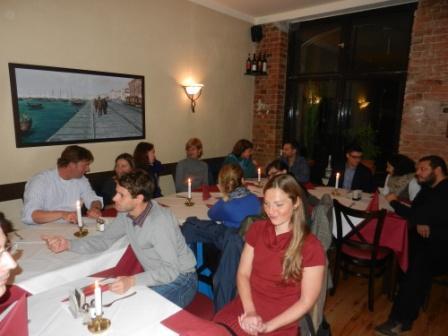 24th October 2012: welcome dinner for the new fellows