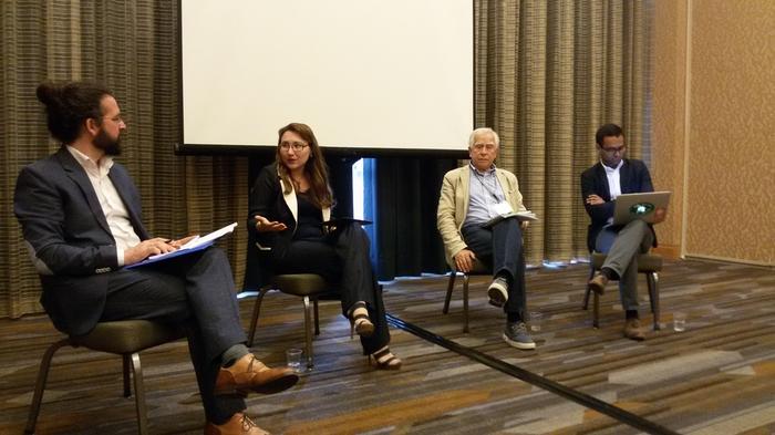 Participants of the ICA 2017 Pre-Conference. From left to right: Florian Toepfl, Svetlana Bodrunova, Paolo Mancini and Muzammil M. Hussain
