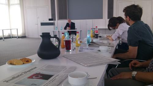 Visiting the Publisher of Franfurter allgemeine Zeitung