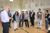 James K. Polk Elementary School gym: group © Robert Palmese