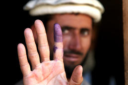 Afghan man after election
