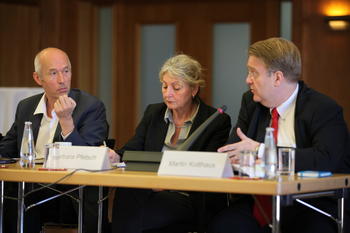 Prof. Jürgen Gerhards, Prof. Barbara Pfetsch, Martin Kotthaus