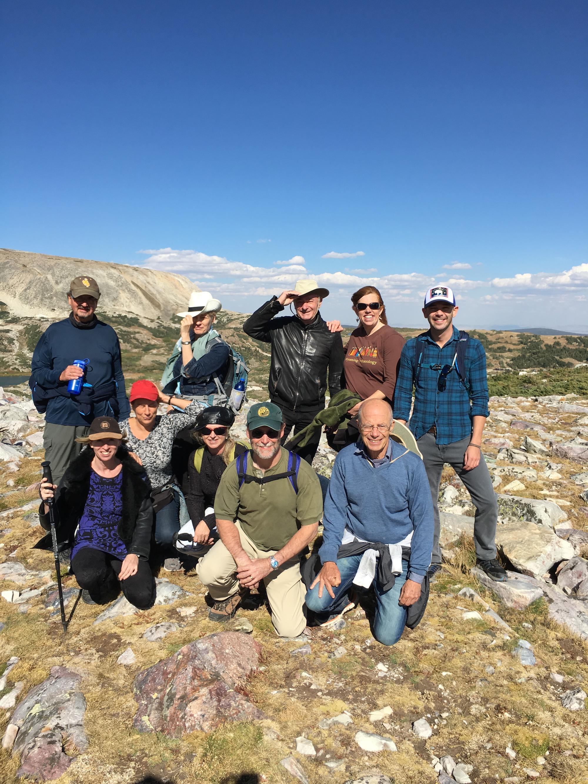 From bottom to top: Liesbet Hooghe, Martha Finnemore, Etel Solingen, Matthew Evangelista, Stephen Krasner, Thomas Risse, Kathryn Sikkink, Gary Marks, Stephanie Anderson, Nevin Aiken in the Snowy Range