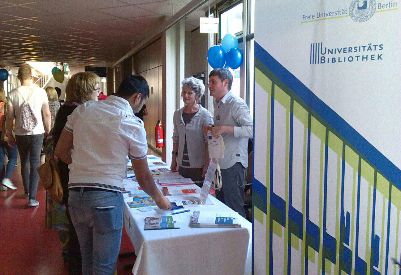 Information booth of UN/EU Documentation Center of the University Library