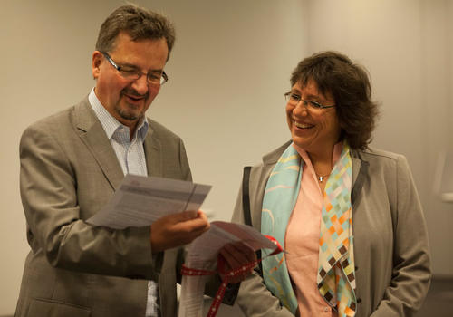 Thomas Risse and Tanja A. Börzel. Photo: Bettina Volke