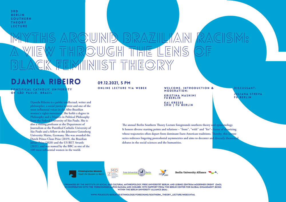 3rd Berlin Southern Theory Lecture - 2021 - Djamila Ribeiro