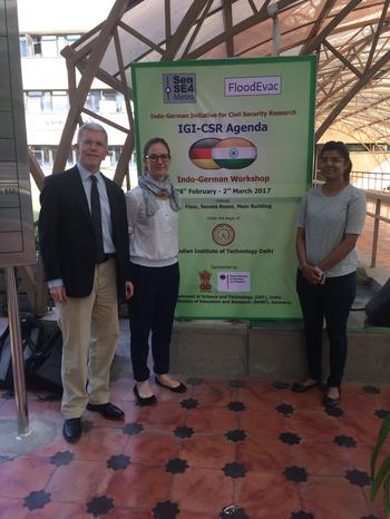 Martin Voss, Lena Bledau and Himani Upadhyay at the workshop.