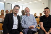 V.l.n.r. Festredner Dr. Christoph Rosenthal, Em. Prof. Dr. Hermann Haarmann, Dekan Prof. Dr. Joachim Trebbe