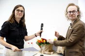 Lars Reinelt erhält den Anerkennungspreis für die beste Masterarbeit