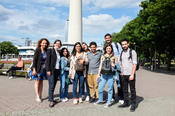 Lebanese students on the field in Berlin (c) Maya Röttger