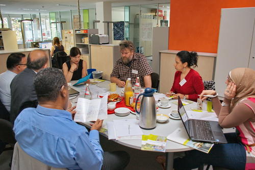 Research group with Dr. Edith Spielhagen and Dr. Alexander Görke, Freie Universität Berlin