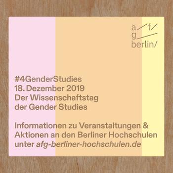 Wissenschaftstag #4genderstudies