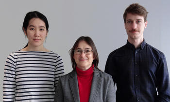 Xixuan Zhang, Annett Heft, Kilian Bühling (v.l.n.r.)