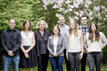 Forschungsgruppe 15: Matthias Hoffmann, Katharina Bauer, Barbara Pfetsch, Annett Heft, Curd Knüpfer, Susanne Reinhardt, Vadim Voskresenskii, Annika Schütz (v.l.n.r.)