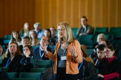 Barbara Thomaß bei der Keynote von Aleida Assmann