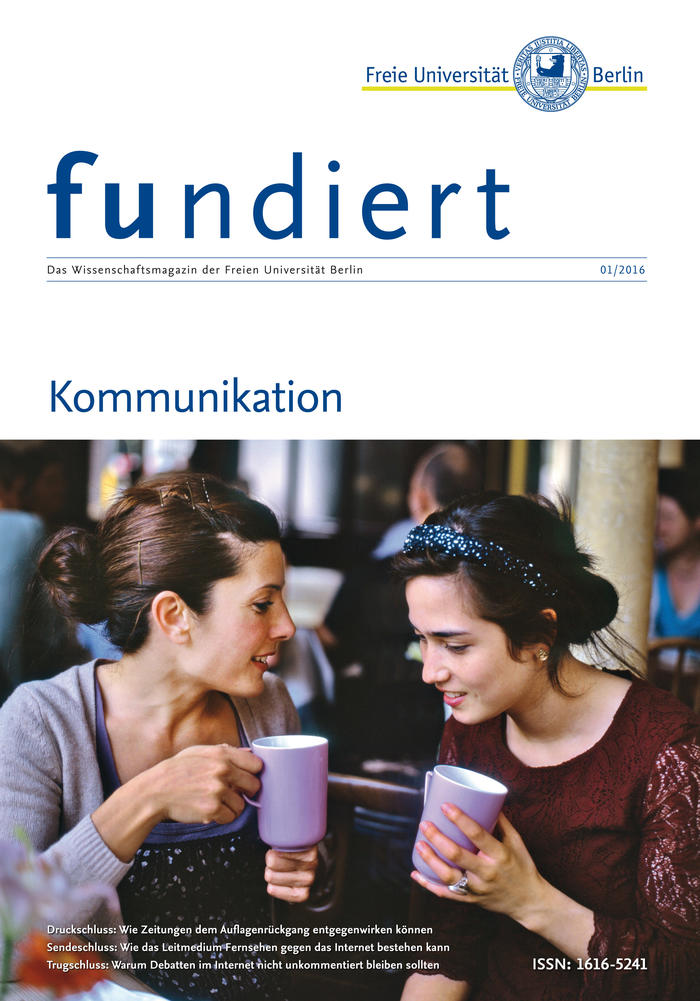 Cover "fundiert"-Wissenschaftsmagazin 01/2016