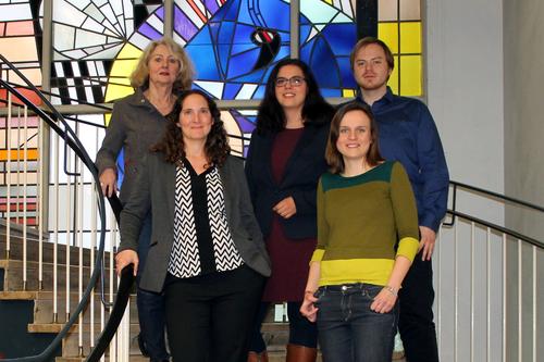 Prof. Dr. Barbara Pfetsch, Dr. Neta Kligler-Vilenchik, Jun.-Prof. Dr. Annie Waldherr, Daniela Stoltenberg, Daniel Maier (v.l.n.r.)