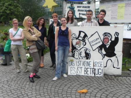 Nach dem Termin bei der EZB mitten in der Occupy-Bewegung