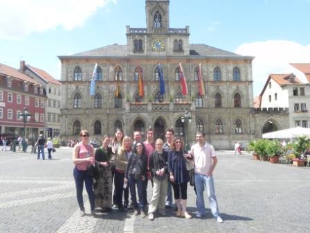 Am Rathaus in Weimar