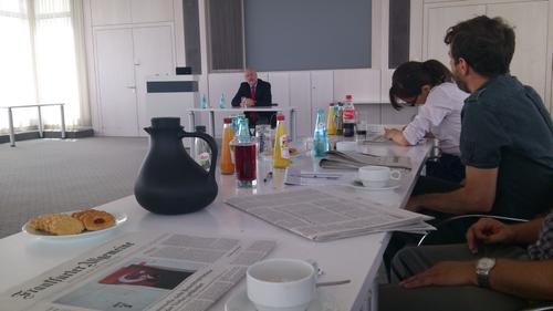 Besuch beim Herausgeber der FAZ