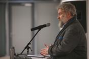 Prof. Dr. Alexander Görke, Leiter des EJF, bei seiner Begrüßungsansprache