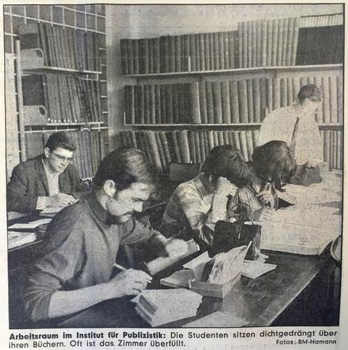 Artikel zu den Studienbedingungen im Jahr 1968