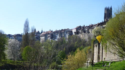 Blick von der Unterstadt in die Oberstadt