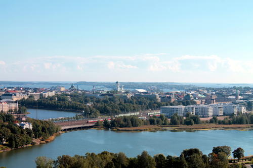 Blick vom Olympiaturm auf das Stadtzentrum