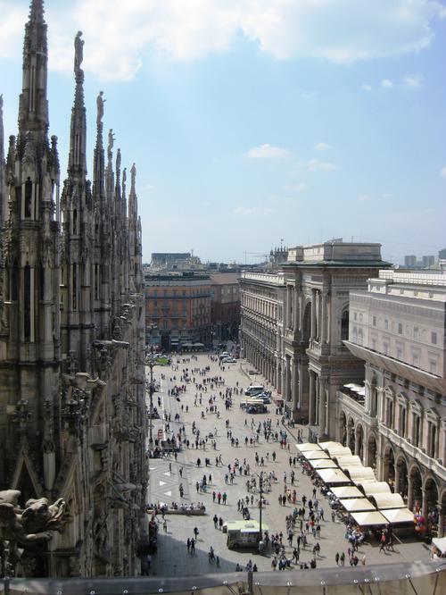 Blick von der Domterrasse