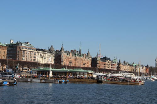 Der Strandvägen in Östermalm, die wohl teuerste und exklusivste Straße Stockholms