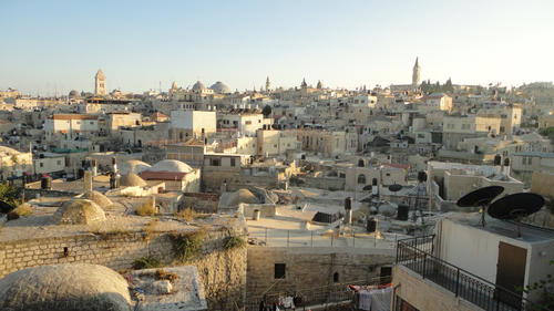 Blick auf die Altstadt von Jerusalem