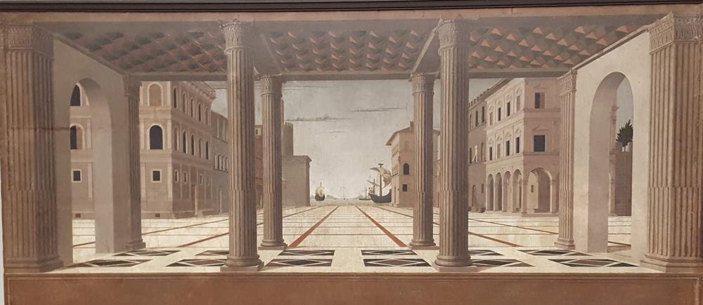 La città ideale - um 1500, Künstler umstritten – das Ideal einer vom Menschen beherrschten und transformierten Welt