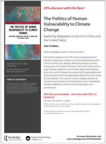 Flyer_Teebken_The Politics of Human Vulnerability to Climate Change