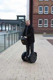 Markus Siehr on a Segway  © Georg Hubmann