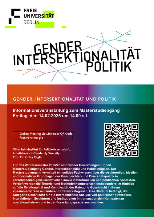 Informationsveranstaltung MA-GIP 2025