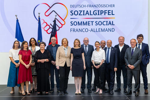Teilnehmer:innen des Deutsch-Französischen Sozialgipfels