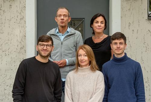 von links nach rechts: David Niebauer, Sven Chojnacki, Judith Schmidt, Bettina Engels, Malte Kanefendt