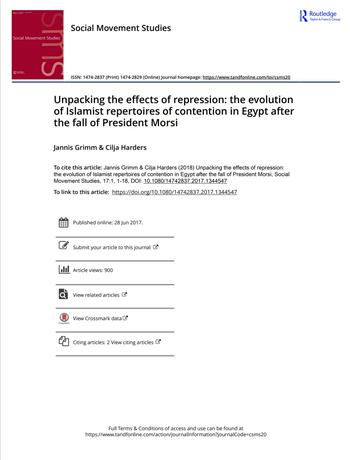 Unpacking the effects of repression: the evolution of Islamist repertoires of contention in Egypt after the fall of President Morsi