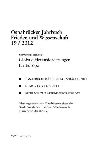 Osnabrücker Jahrbuch Frieden und Wissenschaf 19/2012
