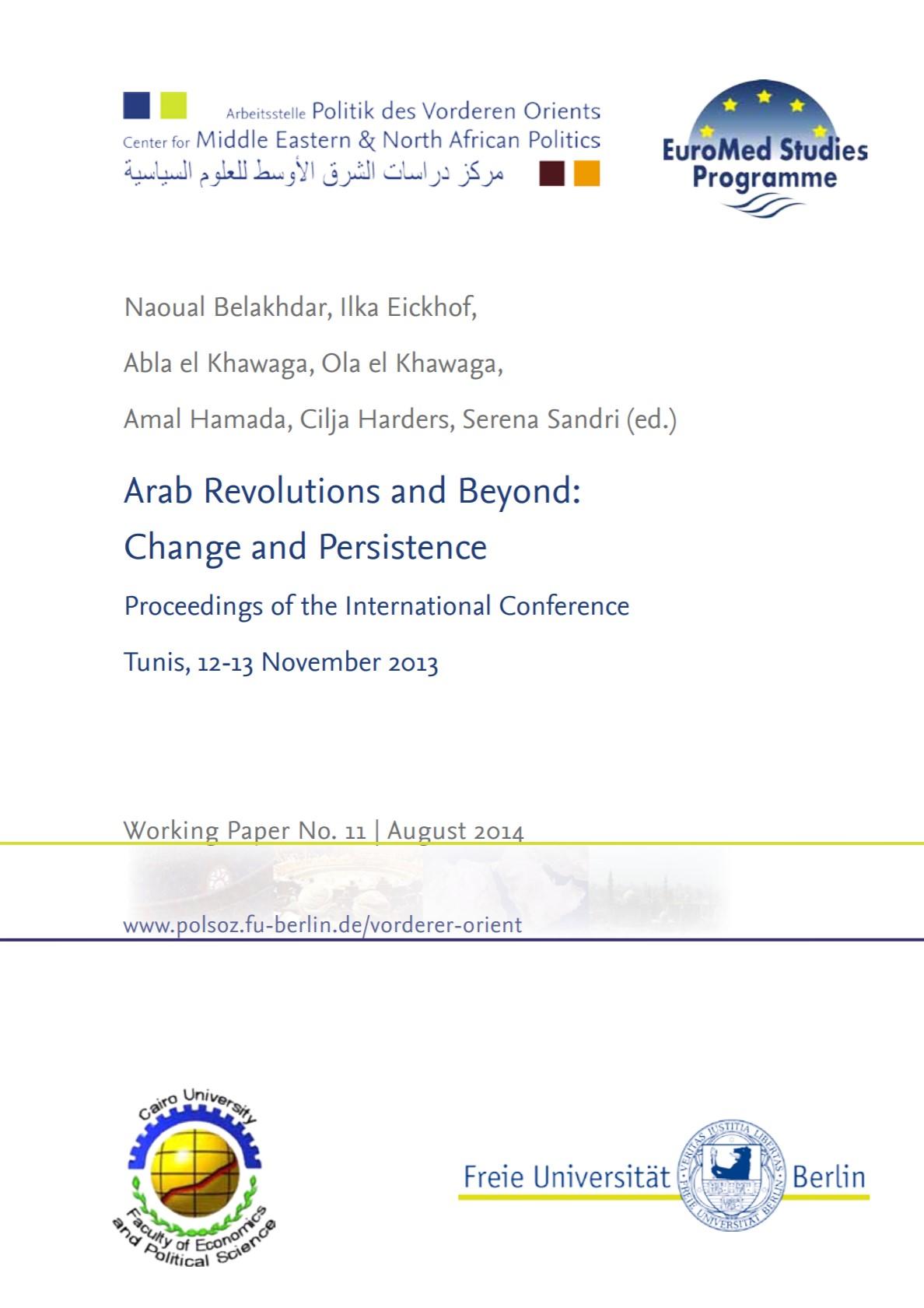Arab Revolutions and Beyond. Proceedings of the International Conference. Tunis, 12-13 November 2013