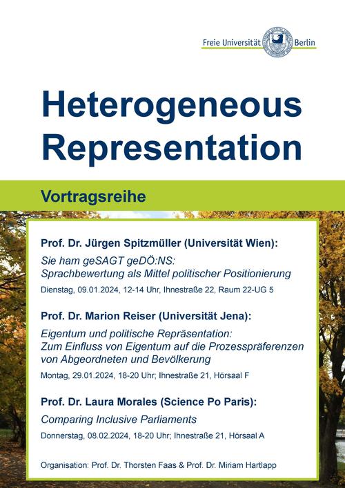 Vortragsreihe „Heterogeneous Representation"