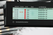 Real-time bus displays at Waiblingen  © Markus Siehr