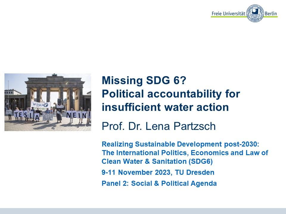 23-11-10:Dresden_SDG 6 Water and Accountability
