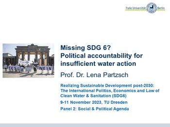 23-11-10:Dresden_SDG 6 Water and Accountability