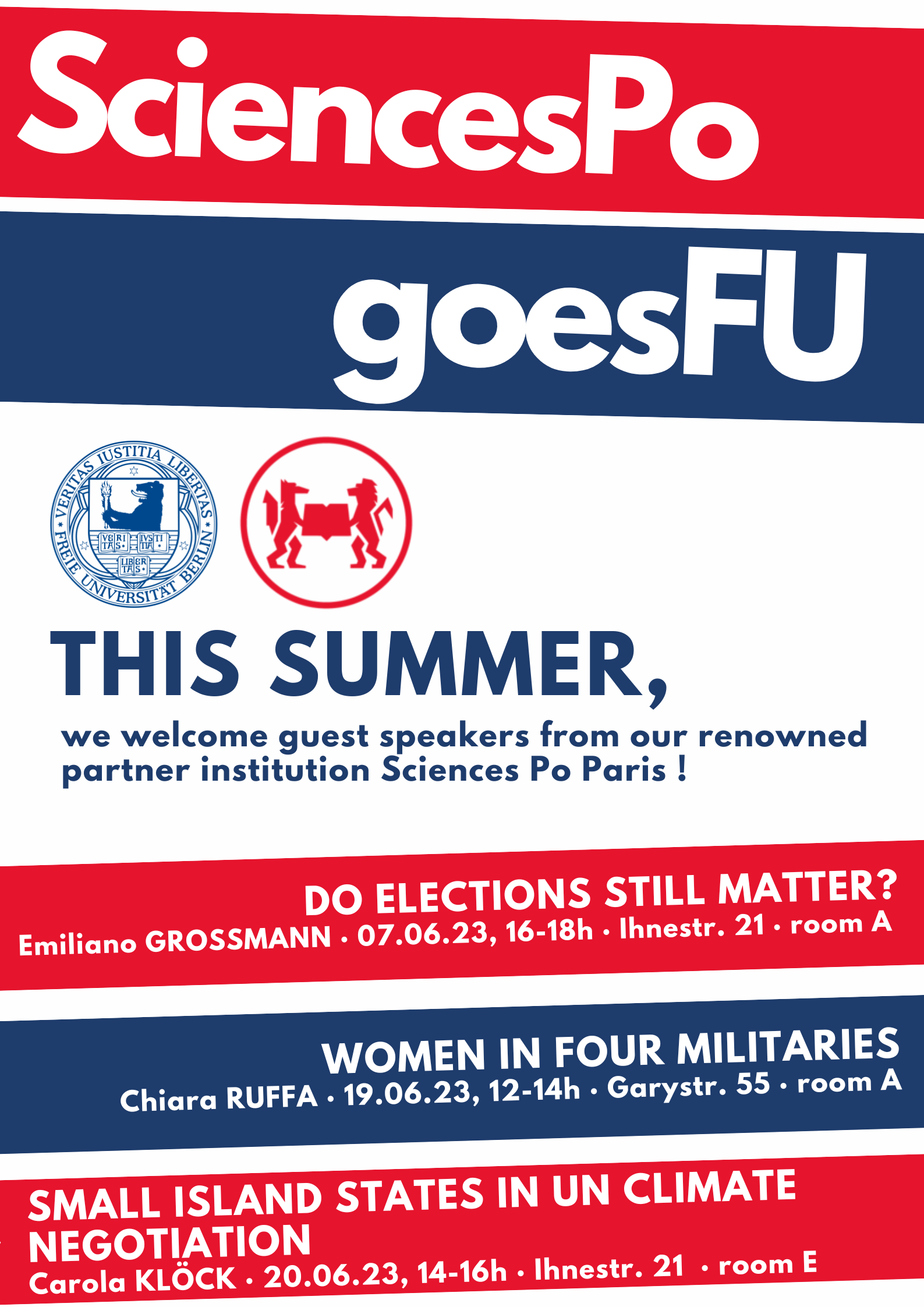 SciencesPoGoesFU - Plakat
